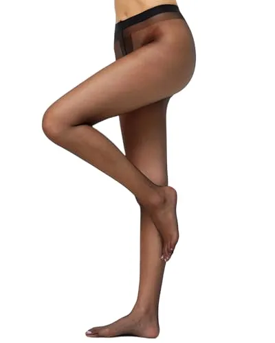 Produktbild nur die Transparent Feinstrumpfhose Gr. 40/44 M schwarz 15 den