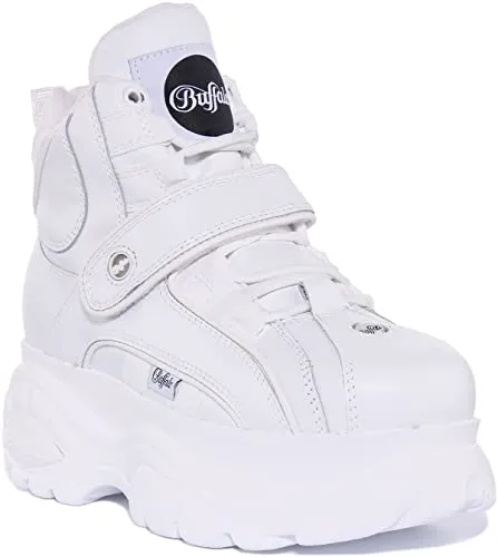 Buffalo Damen High Sneaker 1348-14 2.0 Calf Leather in weiß von Buffalo
