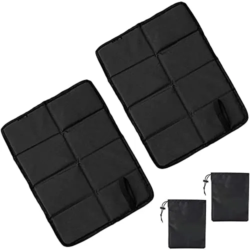 Anyingkai 2 Stück Sitzkissen Outdoor Faltbar, Sitzunterlage Outdoor Kinder, Sitzkissen Wandern Wasserdicht mit 2 Aufbewahrungstasche, Für Spielplatz Camping Wandern Picknick