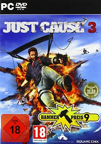 Just Cause 3 PC Download Steam Code - Action & Abenteuer Spiel für PC, USK ab 18 Jahren, mit sofortigem Produktschlüssel per E-Mail für DE, AT und CH.