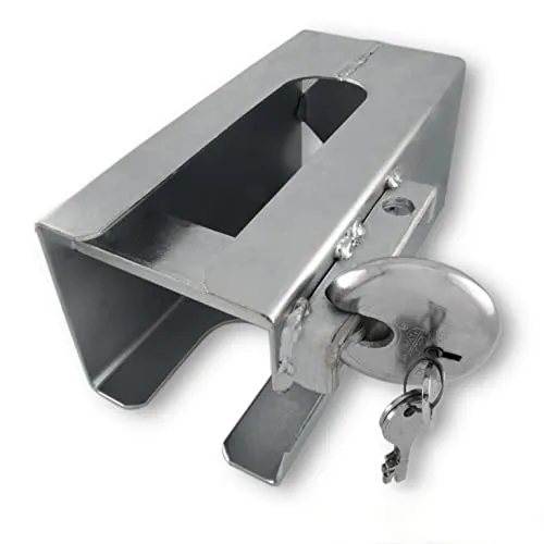 Grilindo Anhängerschloss Anhänger Diebstahlsicherung Kastensicherung Kastenschloss Anhängerkupplung inkl. Rundschloss