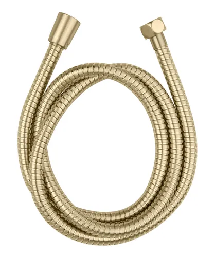 WENKO Edelstahl Duschschlauch Mod. Brass 150 cm Gold, 1/2