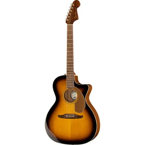 Fender Newporter Player Sunburst WN - Westerngitarre - Westerngitarre mit massiver Fichtendecke und Sapele-Korpus; ideal für Einsteiger und erfahrene Spieler; bietet hervorragenden Klang und Spielkomfort.