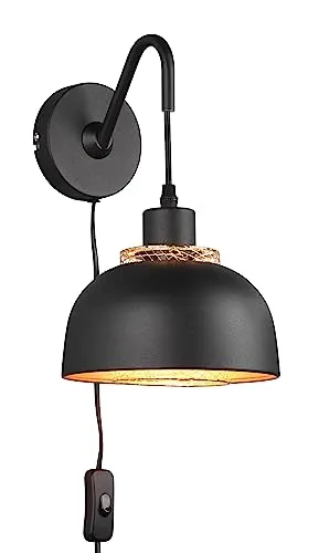 Reality Leuchten Wandleuchte Punch R20811732 in schwarz von RL LIVE YOUR LIGHT