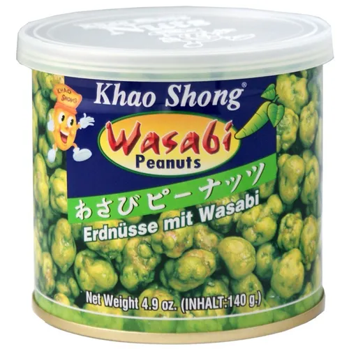  Khao Shong Erdnüsse mit Wasabi Knabbergebäck 140g Dose 20,50€/1kg