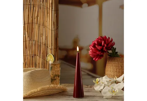 Deluxe Homeart LED-Kerze LEA in rot von Deluxe Homeart