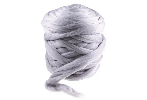 maDDma 1m Filzwolle Märchenwolle Meterware Bastelgarn, 073 warmgrau