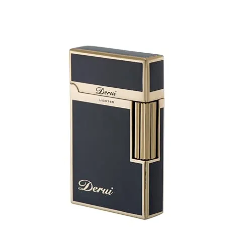 Tragbares Feuerzeug Butangas Nachfüllbar - Gold - Elegantes, nachfüllbares Feuerzeug im Vintage-Stil mit einstellbarer Flamme. Ideal als Geschenk für jeden Anlass wie Geburtstag, Hochzeit oder Weihnachten.