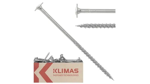 Wkręty ciesielskie z łbem podkładkowym i gniazdem w białym ocynku WKCP TX 6,0x14