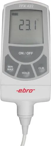ebro TFX 422C-150 Einstichthermometer - Einstich-, Lebensmittelthermometer mit HACCP-Zertifizierung, wasserdicht und ideal für präzise Temperaturmessungen von -25 bis 50 °C im Labor und in der Lebensmittelkontrolle.
