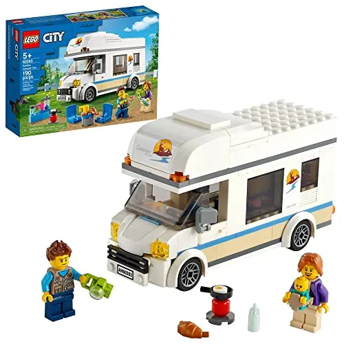 LEGO 60283 Ferien-Wohnmobil - LEGO (R) Komplette Sets & Packs, fördert kreatives Spielen und enthält zahlreiche Zubehörteile für ein unvergessliches Urlaubserlebnis.