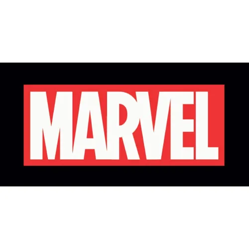 Avengers Logo Marvel Badetuch, Strandtuch 70x140cm in schwarz von Carbotex