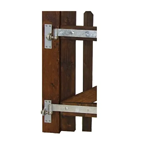 Pollmann® Hebetorbeschlag Kloben-Set für Steigungstoren - Türbeschläge für Tore mit bis zu 8% Steigung, aus hochwertigem Stahl und Edelstahl, ideal für sichere Verbindungen