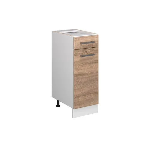 Vicco Unterschrank R-Line, Sonoma/Weiß, 30 cm ohne Arbeitsplatte
