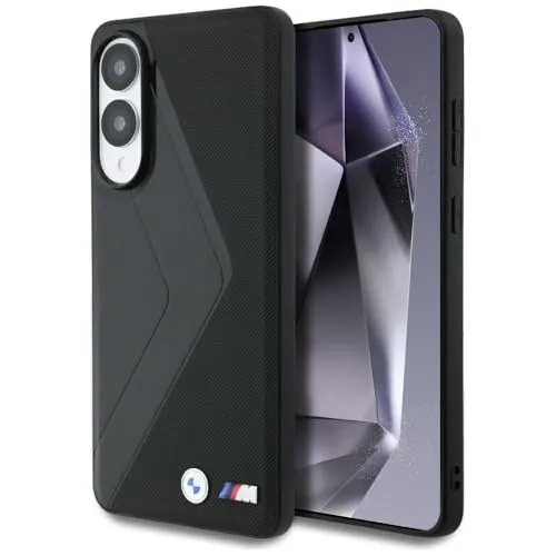 CG MOBILE BMW Lederhülle für Samsung Galaxy S25 Edge - Hochwertige Echtleder-Hülle mit übergroßen Streifen, kompatibel mit MagSafe, schützt Ihr Samsung Galaxy S25 Edge stilvoll und sicher.