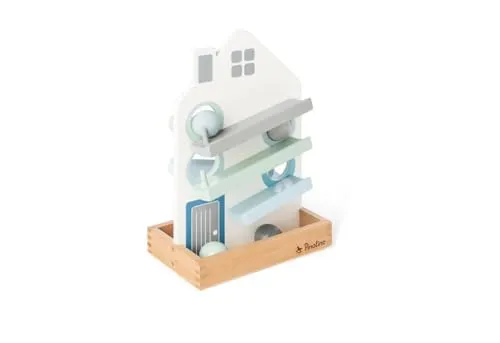 Pinolino® Kugelbahn Bente - Kreativer Spielspaß für Kinder - Kugelbahn aus hochwertigem Holz, fördert die motorischen Fähigkeiten und die Kreativität von Kindern ab 3 Jahren.