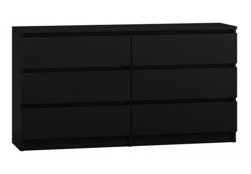 Home Collective Kommode Highboard Sideboard in Schwarz - Hochwertige Kommode mit 6 Schubladen, ideal für Flur, Schlafzimmer oder Wohnzimmer. Robuste Verarbeitung aus 16mm Holzwerkstoff für maximale Stabilität und elegantes Design.