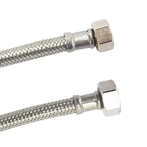 DN8 DVGW Panzerschlauch m. Edelstahlumflechtung 3/8