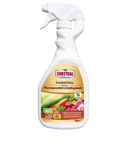 Substral Naturen Bio Grundstoff Urtica - 750 ml, unterstützt Pflanzengesundheit und Schädlingsabwehr, 100% natürliche Inhaltsstoffe