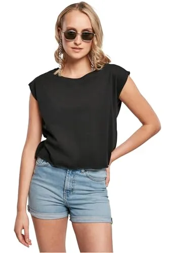 URBAN CLASSICS Damen Organic Short Tee schwarz XXL - Bequemes T-Shirt aus 100% Baumwolle im lässigen Loose Fit, ideal für entspannte Freizeitlooks.
