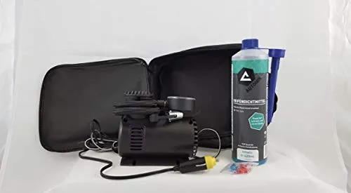 AUTONIK 125010 Reifen-Pannenset, Bestehend aus Reifendichtmittel und Zubehör