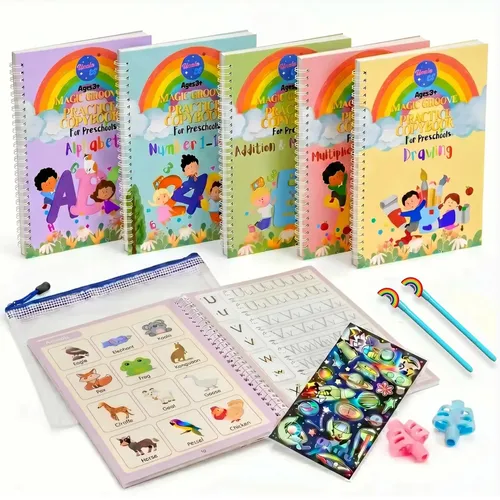 Magisches Übungsheft Vorschule ab 3 Jahren 5er Set The Fun Kit 5 Stück