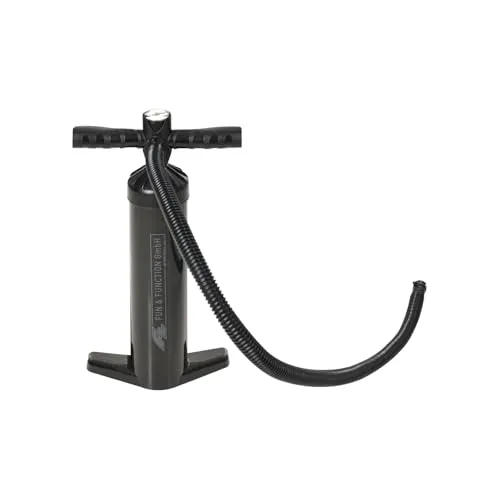 F2 Pumpe Kite Pumpe Groß SUP Kite Paddelboot Schwarz 2024/25 - Pumpen für Boote mit hoher Kapazität und verlängerter Bauweise für schnelles Aufpumpen. Umschaltbare Doppel- und Einzelhubfunktion sorgt für präzise Druckkontrolle.