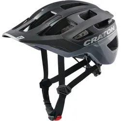 Cratoni AllRace Fahrradhelm, Schwarz-Grau, S-M 52-57 - Leichter Enduro-Helm mit nur 250 Gramm, exzellente Belüftung und optimaler Tragekomfort für anspruchsvolle Radfahrer.
