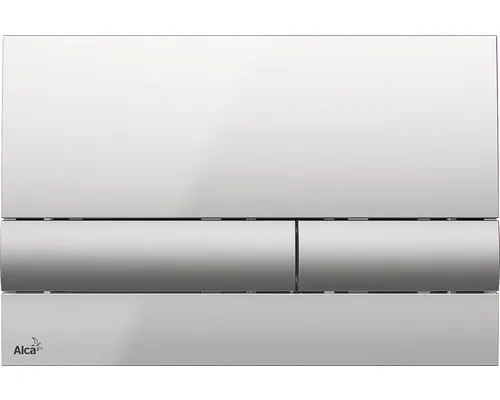 Alca Betätigungsplatte basic Platte chrom glänzend / Taster chrom matt M1713