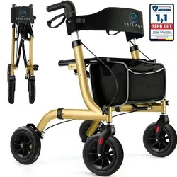 Safe Age Faltbarer Rollator mit Sitz von Safe Age