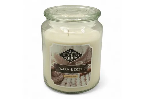 Candle BROTHERS Duftkerze im Glas - Hochwertige Duftkerze im 510g Glas mit einer Brennzeit von ca. 80 Stunden. Ideal für eine gemütliche Atmosphäre und als Geschenk für Duftliebhaber. Entdecken Sie die große Auswahl an einzigartigen Düften!
