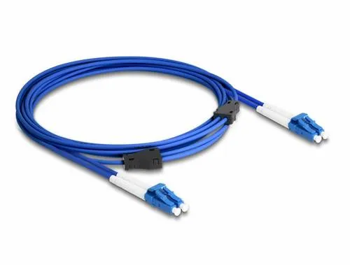 Delock 87921 Glasfaser LWL Anschlusskabel 3m Blau [1x LC-Stecker - 1x LC-Stecker] 9/125 µ Singlemode OS2