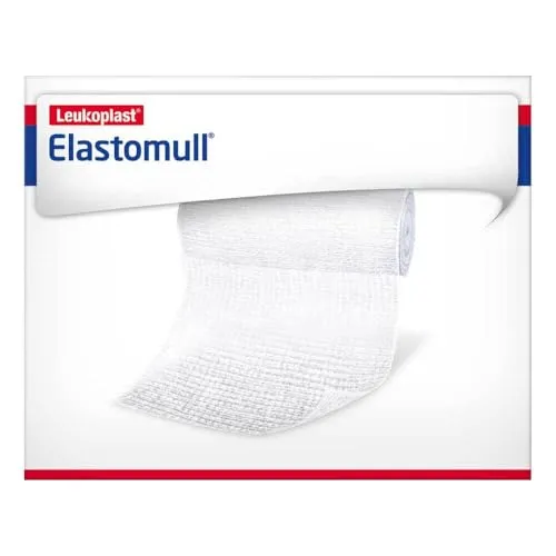 ELASTOMULL 10 cm x 4 m - Elastische Fixierbinde - Erste-Hilfe-Heftpflaster & Verbandsmaterial, ideal zur sicheren Fixierung von Wundverbänden, 20 Stück für umfangreiche Anwendungen.