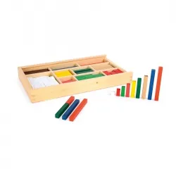 Small Foot Spiel Lernbox Rechenstäbchen - Gesellschaftsspiel zur Förderung von Farben und Zahlen, aus hochwertigem Holz, ideal für Kinder ab 4 Jahren.