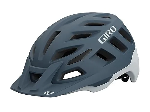 Giro Radix Roc Loc Fahrradhelm - Matte Portaro Gray - Fahrradhelme für Unisex Erwachsene, leichter Halbschalenhelm mit abnehmbarer Blende und Visier, ideal für Mountainbiken und optimalen Kopfschutz.