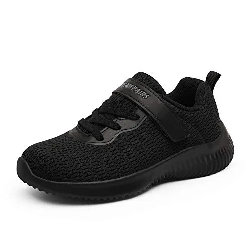 DREAM PAIRS Turnschuhe Jungen Mädchen Schuhe Kinder Sneaker Tennis Atmungsaktiv Laufschuhe Sportschuhe,Size 36,Alles/Schwarz,KRIDER-1