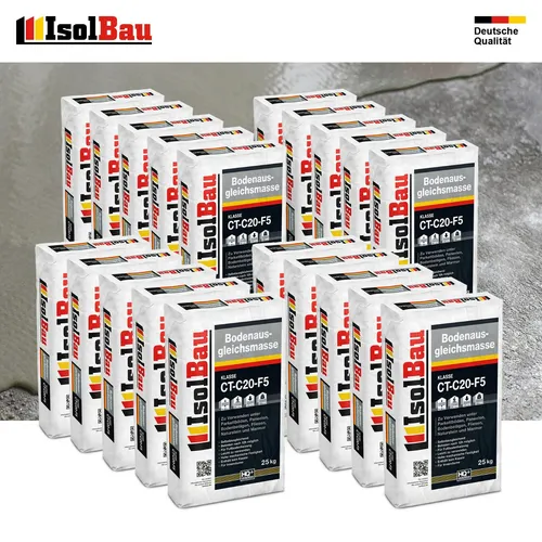 Bodenausgleichsmasse 2-20mm Ausgleichsmasse 20 x 25kg Selbstnivellierende C20