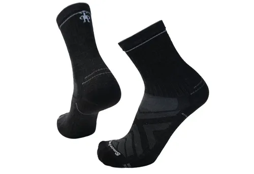 Smartwool Wandersocken Zero Cushion Crew - Charcoal - Sportsocken mit Zero Cushion für ein leichtes Tragegefühl. Atmungsaktive Mesh-Zonen und Shred Shield™-Technologie sorgen für Komfort und Haltbarkeit auf deinen Wanderungen.