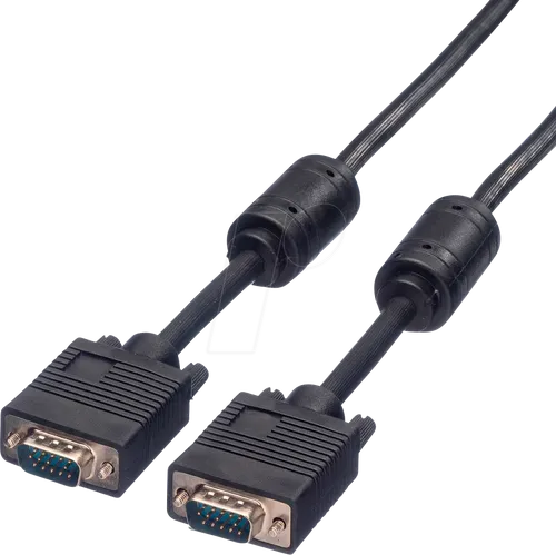 ROLINE 11045253 - VGA Monitor Kabel 15-pol VGA Stecker, Ferrit, 720p, 3 m