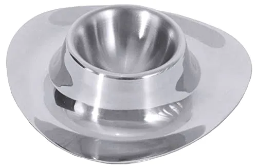 Contacto Edelstahl Eierbecher dreieckig - Dreieckiger Eierbecher aus hochglänzendem Edelstahl, ideal für stilvolles Servieren von Eiern.