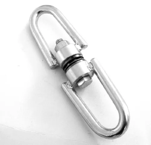 BAY Drehwirbel mit Kugellager für Sandsäcke und Boxsäcke, Edelstahl Verzinkt, 12 cm Länge, 1350 kg Bruchlast