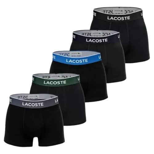 Lacoste Trunk Boxershorts Herren (5-Pack) 5H6781777, Farbe:Schwarz 97I, Textil:XL