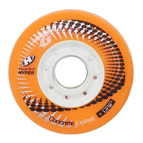 Hyper Concrete +G Ltd Rollen für Inlineskates, 4 Stück 76mm 84A orange
