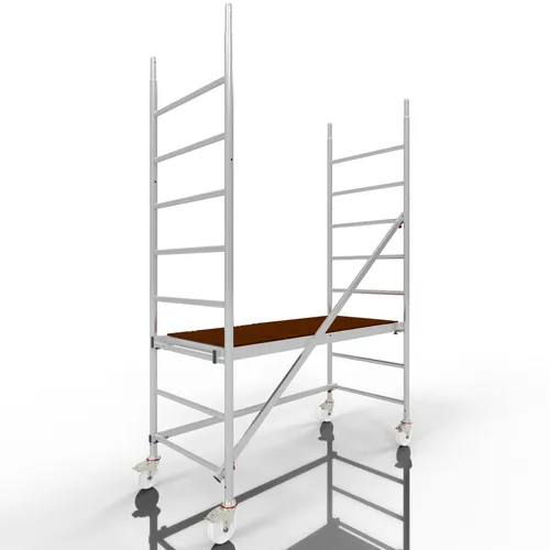 ALTEC Rollfix 2.0 300 Rollen Ø125mm - Fahrgerüst aus Aluminium mit einer max. Arbeitshöhe von 2,9m, ideal für professionelle Anwendungen und leicht zu transportieren.