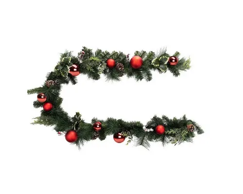 Atmosphera Créateur d'intérieur Adventskranz - Festliche Lampen-Dekoration - 2 m Girlande mit bunten Kugeln, ideal für eine stimmungsvolle Weihnachtsatmosphäre in Ihrem Zuhause.