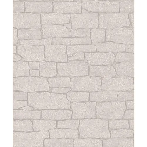 Erismann Tapete | Kollektion Imitations 2 | 10091-02 | Vliestapete | Stein/Beton | 0.53 x 10.05 m | Beige | Wohnzimmer | Flur | Büro | Küche | Wohnräume