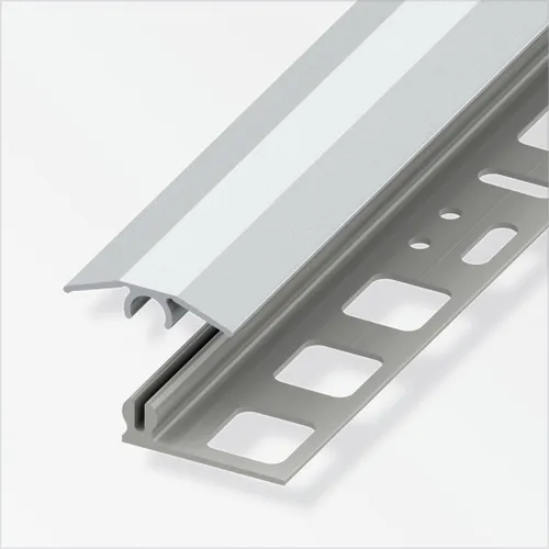 alfer Übergangs-Profil 1 m, 25 x 7 mm Alu eloxiert Edelstahl Optik