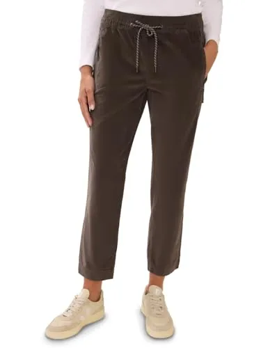 CECIL Damen Cordhose 3716023 im Causal Fit, Misty Taupe, XL / 28L - Jeans im Mid Waist mit Slim Legs, aus weichem Cordstoff für optimalen Tragekomfort und seitlichen Taschen mit Zipper.