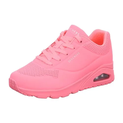 Skechers Damen on Air UNO Stand AUF Luft, Korallen-Durabuck-Mesh, 42 EU