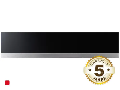 Küppersbusch CSW 6800.0 Wärmeschublade + ZC 8020 Glasfront Schwarz + Designleist